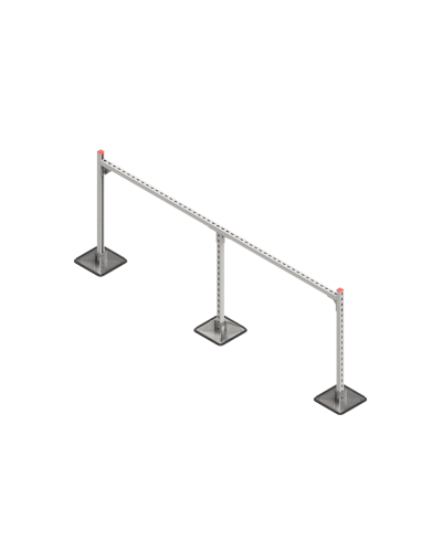 Опорная конструкция для горизонтальных прямоугольных воздуховодов и металлических лотков кабеленесущих систем TECHNORAPTOR STEELFOOT 2500х1000 HD КМ-профиль (KM-TR-STF-SSHRAD-2500-1000 HD) в Балашихе Системы видеонаблюдения Pintop.ru