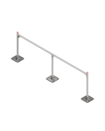Опорная конструкция для горизонтальных прямоугольных воздуховодов и металлических лотков кабеленесущих систем TECHNORAPTOR STEELFOOT 3000х1000 HD КМ-профиль (KM-TR-STF-SSHRAD-3000-1000 HD) в Балашихе Системы видеонаблюдения Pintop.ru