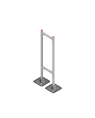 Опорная конструкция для горизонтальных прямоугольных воздуховодов и металлических лотков кабеленесущих систем TECHNORAPTOR STEELFOOT 350х1500 КМ-профиль (KM-TR-STF-SSHRAD-350-1500) в Балашихе Системы видеонаблюдения Pintop.ru
