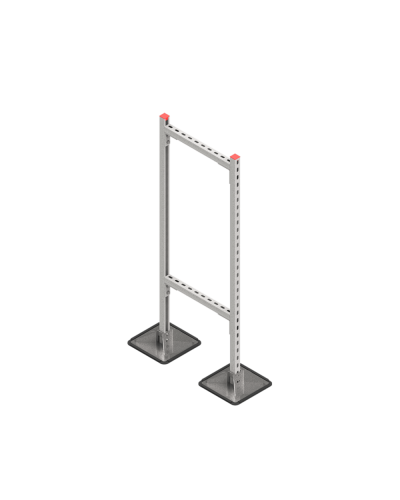 Опорная конструкция для горизонтальных прямоугольных воздуховодов и металлических лотков кабеленесущих систем TECHNORAPTOR STEELFOOT 500х1500 HD КМ-профиль (KM-TR-STF-SSHRAD-500-1500 HD) в Балашихе Системы видеонаблюдения Pintop.ru