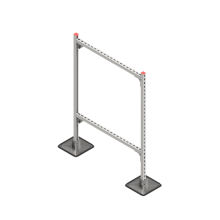 Опорная конструкция для горизонтальных прямоугольных воздуховодов и металлических лотков кабеленесущих систем TECHNORAPTOR STEELFOOT 1000х1500 КМ-профиль (KM-TR-STF-SSHRAD-1000-1500)