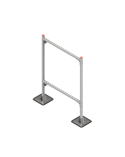 Опорная конструкция для горизонтальных прямоугольных воздуховодов и металлических лотков кабеленесущих систем TECHNORAPTOR STEELFOOT 1000х1500 HD КМ-профиль (KM-TR-STF-SSHRAD-1000-1500 HD) в Балашихе Системы видеонаблюдения Pintop.ru