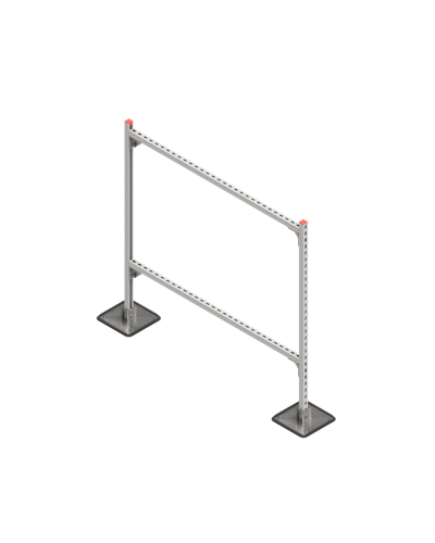 Опорная конструкция для горизонтальных прямоугольных воздуховодов и металлических лотков кабеленесущих систем TECHNORAPTOR STEELFOOT 1500х1500 HD КМ-профиль (KM-TR-STF-SSHRAD-1500-1500 HD) в Балашихе Системы видеонаблюдения Pintop.ru