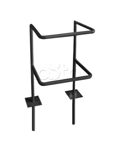 Ограждение стойки считывателя ОС-1 АЯКС, цвет черный, «под бетонирование» Магнито-контакт в Балашихе Ограждения Pintop.ru