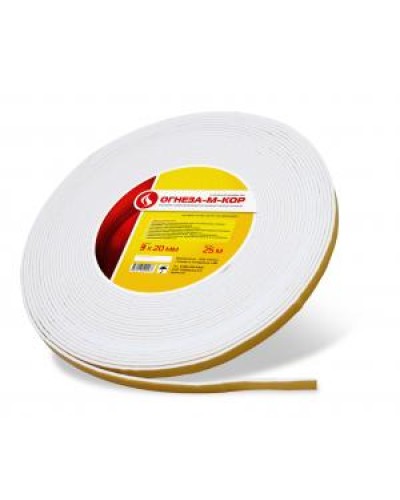 Уплотнитель на основе материала огнезащитного рулонного Огнеза ОГНЕЗА-М-КОР 3 3*20 мм., рулон 25 пог.м. в Балашихе Дополнительное оборудование пожаротушения Pintop.ru