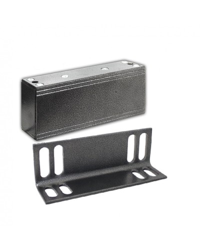 Замок электромагнитный Олевс М1-150 с уголком серебряный антик в Балашихе Электромагнитные замки Pintop.ru