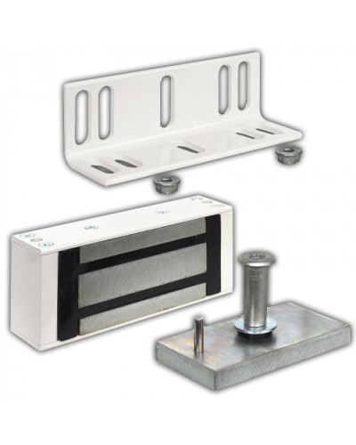 Замок электромагнитный Олевс М1-400 белый в Балашихе Электромагнитные замки Pintop.ru