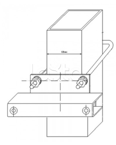 Узел крепления блоков подключения и управления БД-НР, БМ-НР, БУПР извещателей Омега-микродизайн УЗК-КС 60 в Балашихе Кронштейны и планки для извещателей Pintop.ru