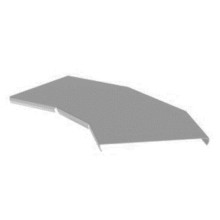 Крышка угла горизонтального 45° 400х15 (0,7) для лестничного лотка ПожТехКабель (650-403)