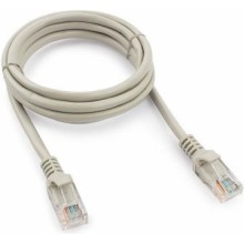 Патч-корд медный U/UTP, категория 5e, 26 AWG (0,48 мм), LSZH, серый, 0,3 м
