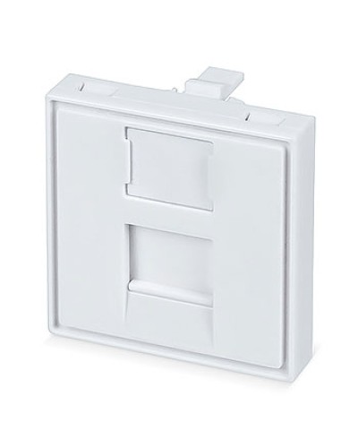 Вставка 45x45 (Mosaic) для 1 модуля формата Keystone Jack (FP-45-1M) Пожтехкабель СКС (202-031) (аналог Mosaic) в Балашихе Модули Keystone Pintop.ru