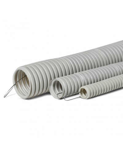 Труба гофр. тяжелая самозатух. ТГТ СЗПВХ 25 мм с зондом (50 м) ПожТехКабель 710-003 в Балашихе Труба гофрированная Pintop.ru