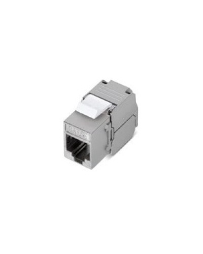 Вставка Keystone Jack RJ-45(8P8C), категория 5e, 110 IDC, угол заделки 180 градусов, без инструмента (Toolless), экранированная, белая в Балашихе Модули Keystone Pintop.ru