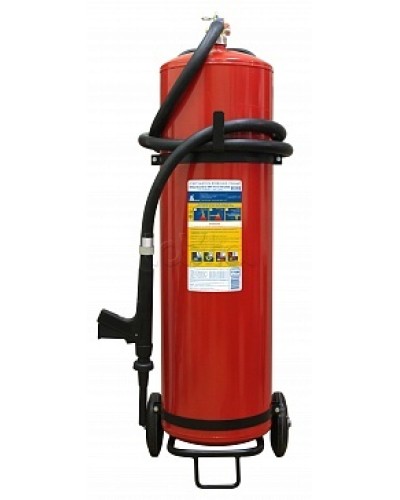 Огнетушитель ПОЖТЕХНИКА ОВП-80(з) МИГ летний (ФторПАВ) на съемн.тележке с перекр. стволом (баллон 100 л, ОТВ 80 л) в Балашихе Огнетушители Pintop.ru