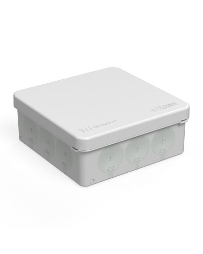 Коробка распред. 60-0303м двухкомп. безгалогенная (HF) 100х100х40 (8шт/уп) Промрукав (60-0303м) в Балашихе Распределительные коробки Pintop.ru