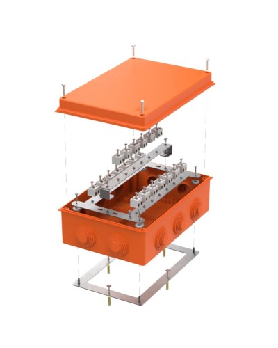 Коробка огнест. для о/п 40-0330-FR2.5-40 Е15-Е120 RAL2004 260х175х90 (7 шт/кор) Промрукав (40-0330-FR2.5-40) в Балашихе Распределительные коробки Pintop.ru