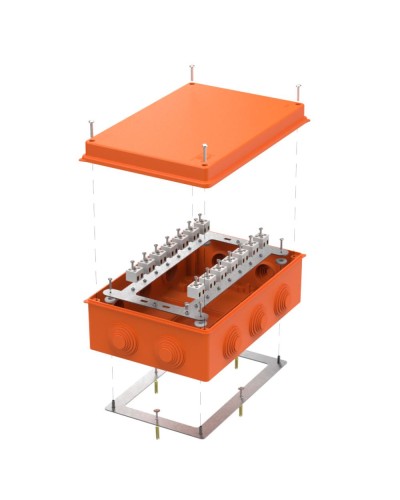 Коробка огнест. для о/п 40-0330-FR2.5-28 Е15-Е120 RAL2004 260х175х90 (7 шт/кор) Промрукав (40-0330-FR2.5-28) в Балашихе Распределительные коробки Pintop.ru