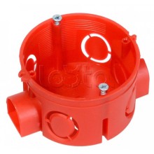 Коробка установочная безгалогенная (HF) 68х42 с саморезами (224шт/кор) Промрукав (80-0500С)