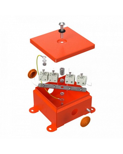 Коробка металлическая огнестойкая 70-0360-FR10.0-4 Е15-Е120 110х110х65 Промрукав (70-0360-FR10.0-4) в Балашихе Огнестойкие кабельные линии Pintop.ru