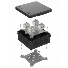 Коробка огнестойкая для о/п двухкомпонентная 60-0303-9005-FR6.0-8 Е15-Е120 100х100х40 Промрукав (60-0303-9005-FR6.0-8)