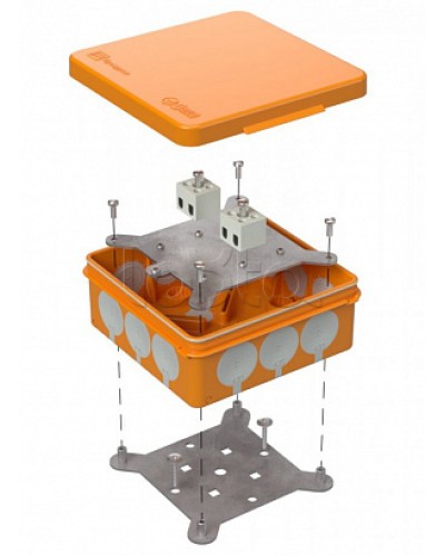 Коробка огнестойкая для о/п двухкомпонентная 60-0303-FR2.5-4 Е15-Е120 100х100х40 Промрукав (60-0303-FR2.5-4) в Балашихе Огнестойкие кабельные линии Pintop.ru
