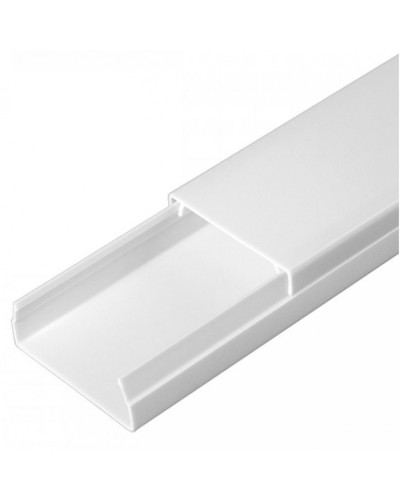 Кабель-канал белый 2-й замок в п/э 40х16 (30 м/уп) Промрукав (PR03.0052) в Балашихе Кабель-канал Pintop.ru