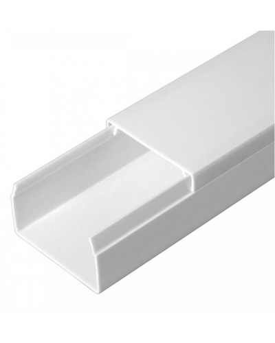 Кабель-канал белый 2-й замок в п/э 40х25 (24 м/уп) Промрукав (PR03.0053) в Балашихе Кабель-канал Pintop.ru