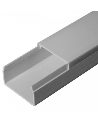 Кабель-канал серый RAL 7035 2-й замок в п/э 40х25 (30м/уп) Промрукав (PR03.0075) в Балашихе Кабель-канал Pintop.ru