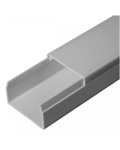 Кабель-канал серый RAL 7035 2-й замок в п/э 40х40 (60м/уп) Промрукав (PR03.0076) в Балашихе Кабель-канал Pintop.ru