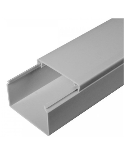 Кабель-канал серый RAL 7035 2-й замок в п/э 60х40 (40м/уп) Промрукав (PR03.0077) в Балашихе Кабель-канал Pintop.ru