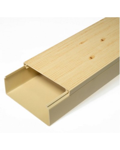 Кабель-канал сосна 2-й замок в п/э 100х40 (8 м/уп) Промрукав (PR03.0191) в Балашихе Кабель-канал Pintop.ru