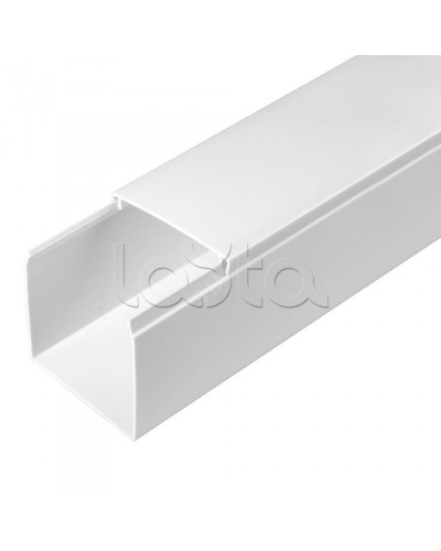 Кабель-канал белый 2-й замок в п/э 60х60 (24м/уп) Промрукав PR.0325213 в Балашихе Кабель-канал Pintop.ru