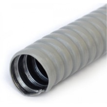 Металлорукав в ПВХ оболочке серый Р3-ЦП-НГ-22 (50м/уп) Промрукав (PR04.0473)