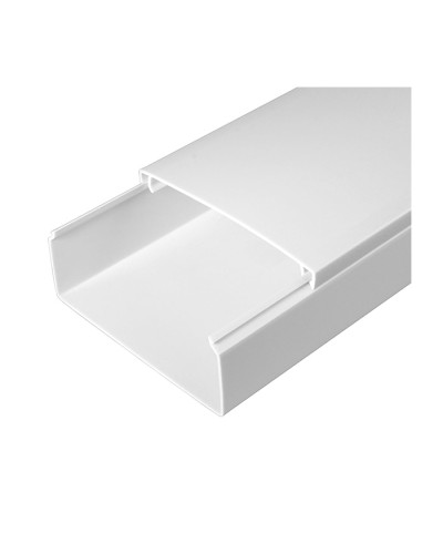 Кабель-канал белый 2-й замок в п/э 100х40 (24м/уп) Промрукав PR.0510041 в Балашихе Кабель-канал Pintop.ru