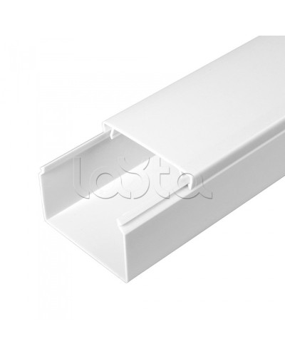 Кабель-канал белый 2-й замок в п/э 60х40 (40м/уп) Промрукав PR.0560401 в Балашихе Кабель-канал Pintop.ru