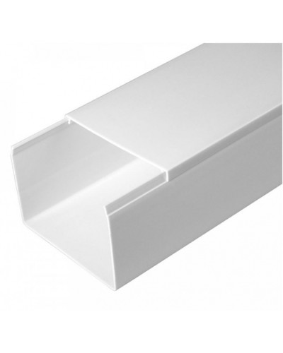 Кабель-канал белый 2-й замок в п/э 80х60 (18м/уп) Промрукав (PR.0580601) в Балашихе Кабель-канал Pintop.ru