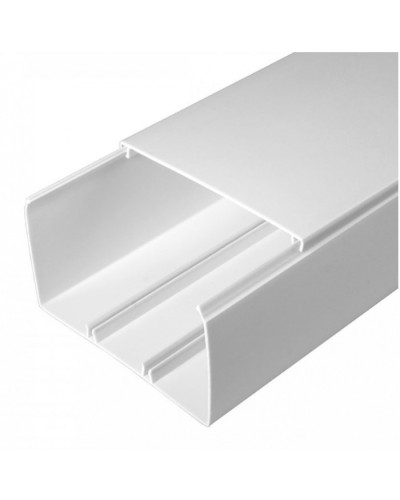 Кабель-канал белый 2-й замок в г/к 100х60 (16м/уп) Промрукав (PR.0610060) в Балашихе Кабель-канал Pintop.ru