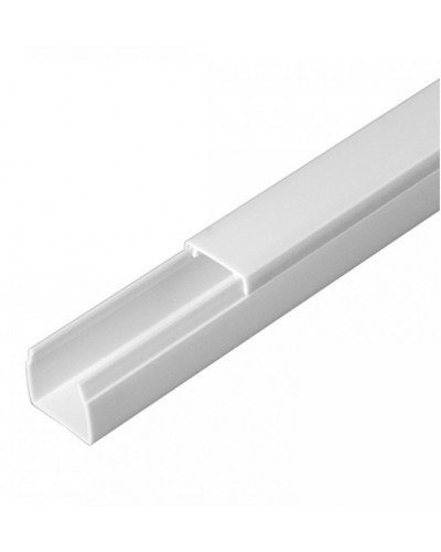 Кабель-канал белый 2-й замок в п/э 16х16 (120м/уп) Промрукав (PR.0616161) в Балашихе Кабель-канал Pintop.ru