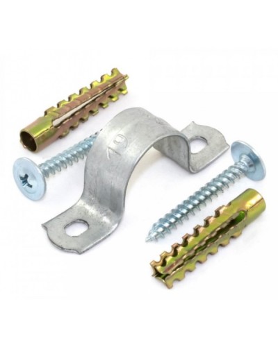 Комплекты для крепления ОКЛ с использованием самореза, дюбеля и скобы СМД 14-15 (100 шт) Промрукав (PR08.5001) в Балашихе Держатели, клипсы, скобы Pintop.ru