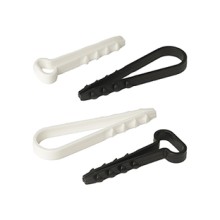 Дюбель-хомут для плоского кабеля 6-14 мм белый (10шт) Промрукав (PR08.6965)