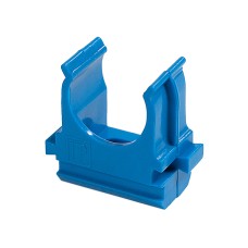 Крепёж-клипса для труб АБС-пластик синяя д20 (100шт/1500шт уп/кор) Промрукав (PR13.0058)