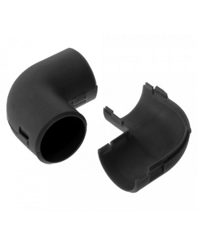 Соединитель угловой разборный черный д16 (5шт/700шт уп/кор) Промрукав (PR13.0173) в Балашихе Повороты, муфты, тройники Pintop.ru