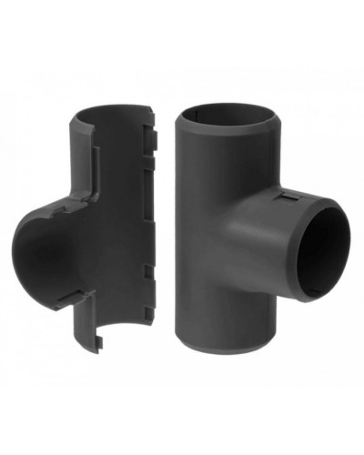 Тройник разборный черный д16 (5шт/500 шт уп/кор) Промрукав (PR13.0177) в Балашихе Повороты, муфты, тройники Pintop.ru