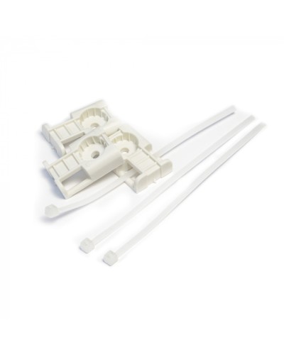 Комплекты крепления площадка для прямого монтажа белая со стяжкой 2,5х100 мм (100 шт) Промрукав (PR13.02512) в Балашихе Аксессуары для кабель-канала Pintop.ru