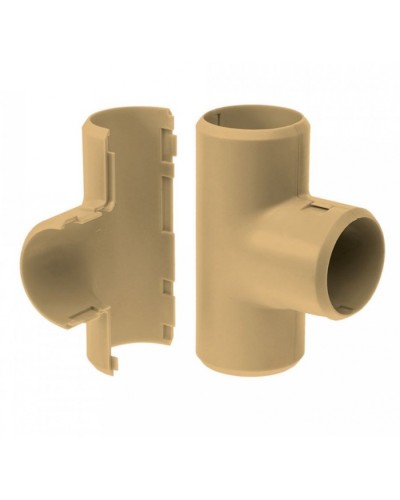 Тройник разборный сосна д20 (50шт/600шт уп/кор) Промрукав (PR13.0288) в Балашихе Повороты, муфты, тройники Pintop.ru