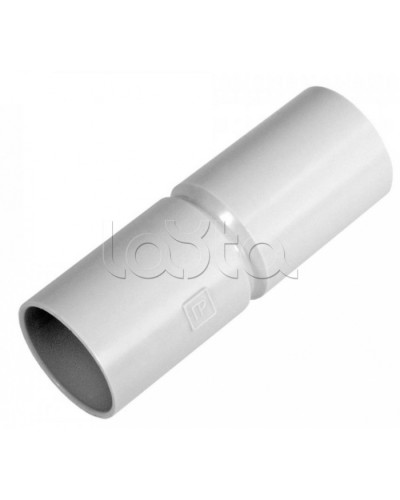 Патрубок-муфта д16 безгалогенная (HF) атмосферостойкая серая (100шт/1200шт уп/кор) Промрукав (PR13.0350) в Балашихе Повороты, муфты, тройники Pintop.ru
