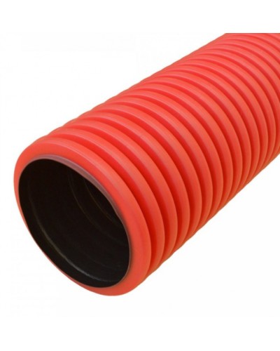 Труба гофрированная двустенная ПНД жесткая тип 750 (SN19) красная д90 5,7м (34,2м/уп) Промрукав (PR15.0128) в Балашихе Труба гофрированная Pintop.ru