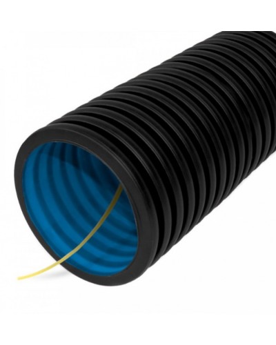 Труба гофрированная двустенная ПНД гибкая тип 450 (SN12) с/з черная д90 (50м/уп) Промрукав (PR15.0143) в Балашихе Труба гофрированная Pintop.ru