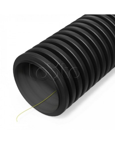 Труба гофр двустенная ПНД гибкая тип 450 (SN26) ст к ультраф с/з черная d50 мм (100м/уп) Промрукав (PR15.0314) в Балашихе Труба гофрированная Pintop.ru