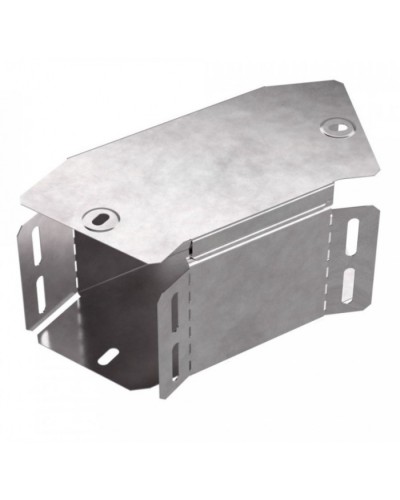 Угол горизонтальный 45 градусов с крышкой Стандарт 100х100 Промрукав (PR16.0425) в Балашихе Аксессуары для лотков Pintop.ru